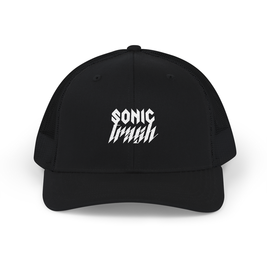 SONIC TRASH Embroidered Snapback Trucker Cap